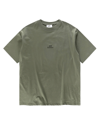 Bareen - Logo Box Fit T-shirt - Olive Green